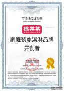 尚普咨询集团：徐某某，家庭装冰淇淋市场地位声明